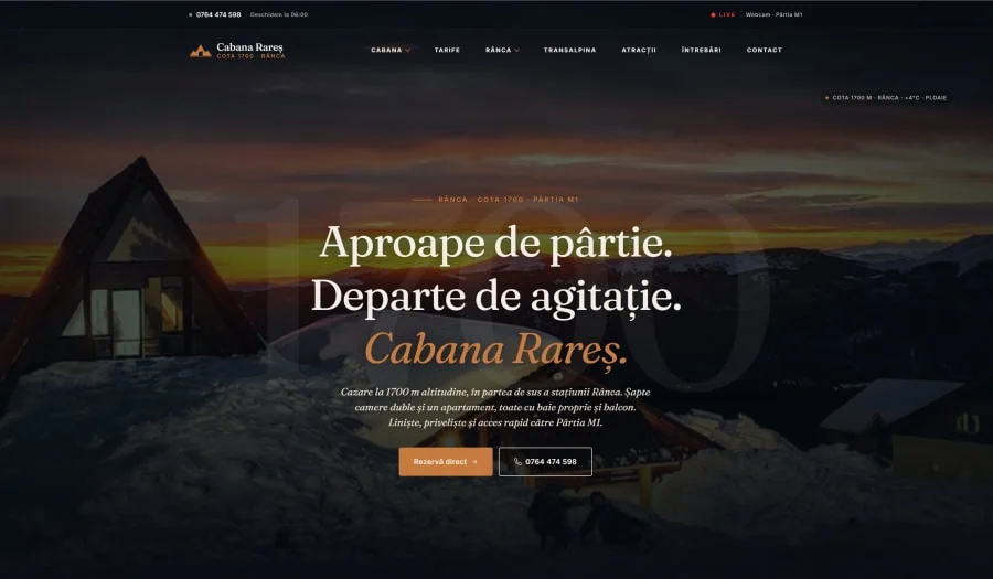 Cabana Rareș — A 1700 m guest house, presented like a travel feature — cover